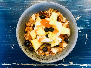 Homemade Organic Granola with Coconut Yoghurt at Something for Jess in Chippendale