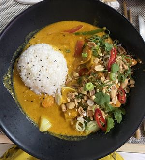 Rendang curry - tasty but not traditional rendang   at Gorilla in Lagos