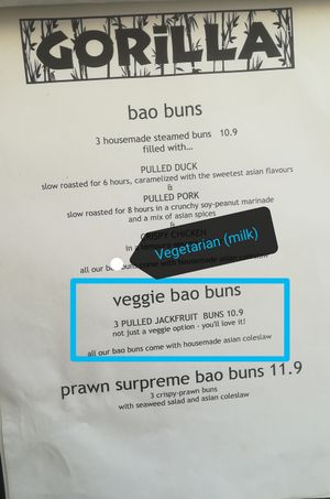 Bao buns at Gorilla in Lagos