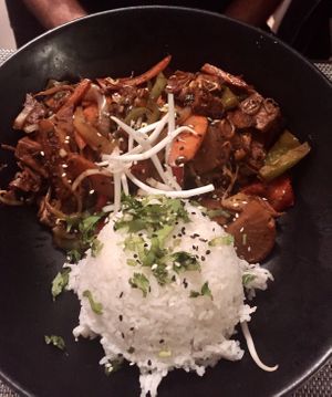 Jackfruit rice at Gorilla in Lagos