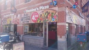 Outside at Domino's Pizza in Leuven