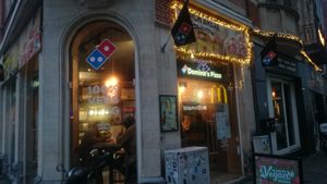 The one at the Oude Markt at Domino's Pizza in Leuven