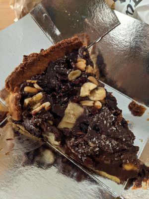 Vegan tart at Crumb in Crete
