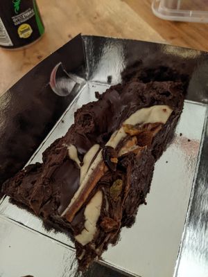 Apologies for the bad picture but this hazelnut dessert was delicious at Crumb in Crete