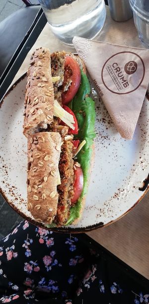 One of the vegan sandwiches at Crumb in Crete