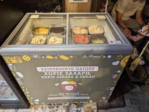 Vegan ice cream at Crumb in Crete