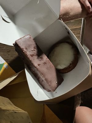 Bounty bar and lemon pie  at Crumb in Crete