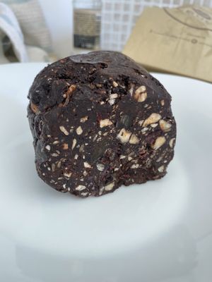 Chocolate mosaic (chocolate with nuts and dried fruit)  at Crumb in Crete