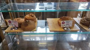 Vegan cruffin like pastry at Crumb in Crete