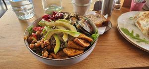 Vegan Budda bowl at Crumb in Crete