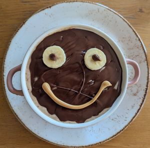 Magic Shell Protein Smoothie Bowl at Crumb in Crete