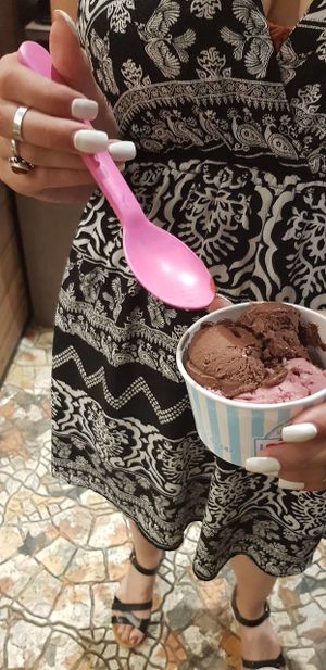 Vegan ice cream at Crumb in Crete