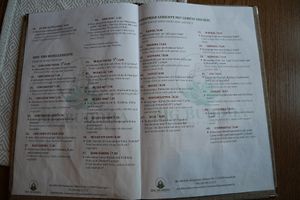 Menu at Big Buddah in Raunheim