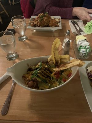 Jamaican jackfruit bowl at Gaia Global Kitchen in Yarmouth