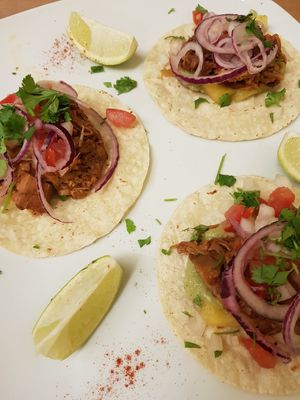Tacos de jackfruit at TxuKrut Bar in Bilbao