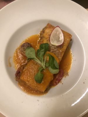 Vegan "Bolognese” at TxuKrut Bar in Bilbao