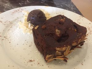 Brownie at TxuKrut Bar in Bilbao