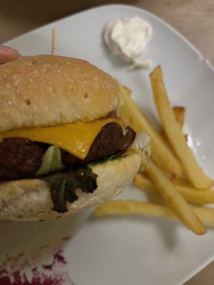 Burguer con curry  at TxuKrut Bar in Bilbao