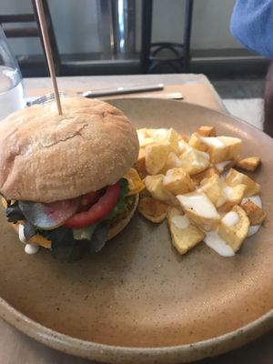Burger at TxuKrut Bar in Bilbao