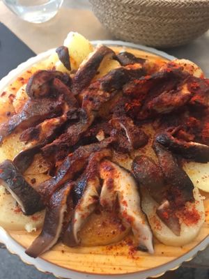 Shitake mushrooms “a la gallega” at TxuKrut Bar in Bilbao