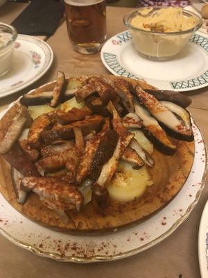 Excellent freshly cooked food! at TxuKrut Bar in Bilbao