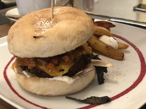 Burger at TxuKrut Bar in Bilbao