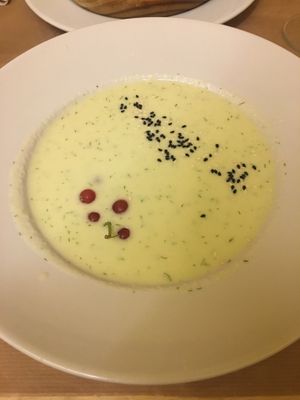 Sopa fria de melón y eneldo at TxuKrut Bar in Bilbao