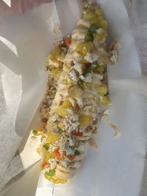 Vegan street corn 7.13.2023  at Joey's Joint in Eastham