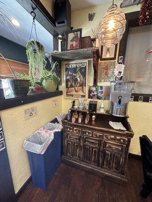 Hot sauces  at Joey's Joint in Eastham