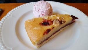 Frangipane tart at Grant Arms Hotel  in Grantown On Spey