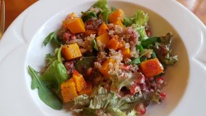 Butternut squash and quinoa salad at Grant Arms Hotel  in Grantown On Spey