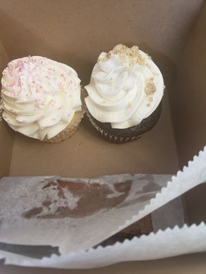 The cup cakes taste great! at Dina's Vegan Deli & Desserts in West Palm Beach