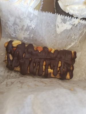 Peanut butter snickers 😋 at Dina's Vegan Deli & Desserts in West Palm Beach