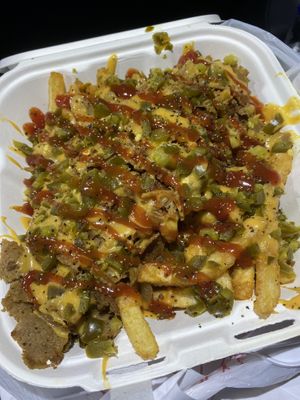 Philly fries  at Dina's Vegan Deli & Desserts in West Palm Beach