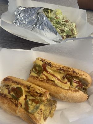 Boardwalk and a Philly cheese steak at Dina's Vegan Deli & Desserts in West Palm Beach