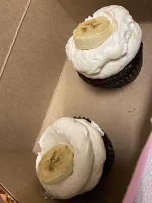 Banana 🍌 Foster cupcakes  at Dina's Vegan Deli & Desserts in West Palm Beach