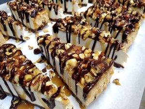 PRALINE CHEESECAKE at Dina's Vegan Deli & Desserts in West Palm Beach