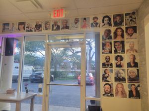 Vegan celebrities wall! at Dina's Vegan Deli & Desserts in West Palm Beach