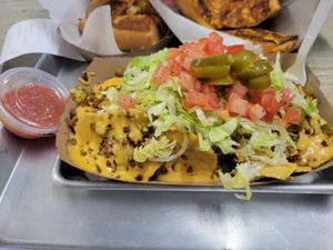 Nachos at Dina's Vegan Deli & Desserts in West Palm Beach