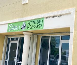   at Dina's Vegan Deli & Desserts in West Palm Beach