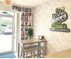   at Dina's Vegan Deli & Desserts in West Palm Beach