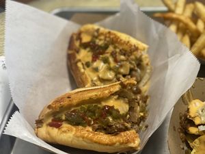 Philly cheesesteak   at Dina's Vegan Deli & Desserts in West Palm Beach
