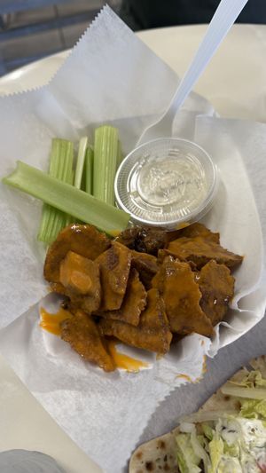 Buffalo tips  at Dina's Vegan Deli & Desserts in West Palm Beach