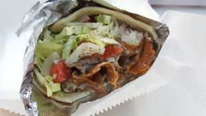 Gyro at Dina's Vegan Deli & Desserts in West Palm Beach