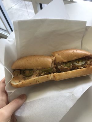 Vegan Philly cheezesteak at Dina's Vegan Deli & Desserts in West Palm Beach