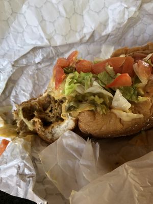Cheesesteak hoagie at Dina's Vegan Deli & Desserts in West Palm Beach