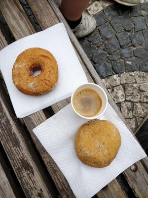 Classic and special donut. Really tasty! at DUH Vegan in Porto