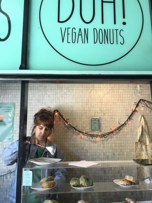 Donut vegan shop at DUH Vegan in Porto