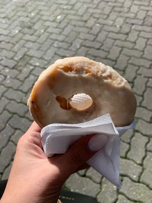 Peanut butter donut at DUH Vegan in Porto