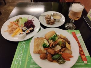 Vegan buffet at Shi-Shang in Madrid